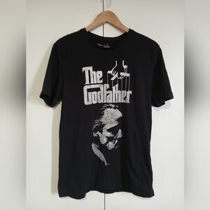 The Godfather Movie Logo Tee M Black Graphic Shirt Puppet Strings